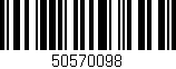 Código de barras (EAN, GTIN, SKU, ISBN): '50570098'