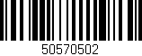 Código de barras (EAN, GTIN, SKU, ISBN): '50570502'