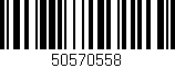 Código de barras (EAN, GTIN, SKU, ISBN): '50570558'