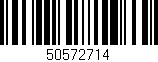 Código de barras (EAN, GTIN, SKU, ISBN): '50572714'