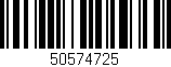 Código de barras (EAN, GTIN, SKU, ISBN): '50574725'