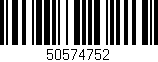 Código de barras (EAN, GTIN, SKU, ISBN): '50574752'