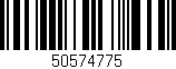 Código de barras (EAN, GTIN, SKU, ISBN): '50574775'