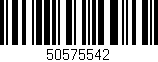 Código de barras (EAN, GTIN, SKU, ISBN): '50575542'