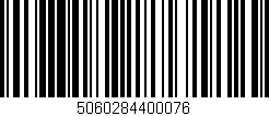 Código de barras (EAN, GTIN, SKU, ISBN): '5060284400076'