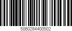 Código de barras (EAN, GTIN, SKU, ISBN): '5060284400502'