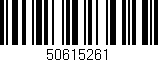 Código de barras (EAN, GTIN, SKU, ISBN): '50615261'