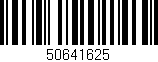 Código de barras (EAN, GTIN, SKU, ISBN): '50641625'