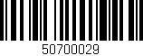 Código de barras (EAN, GTIN, SKU, ISBN): '50700029'