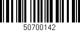 Código de barras (EAN, GTIN, SKU, ISBN): '50700142'