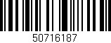 Código de barras (EAN, GTIN, SKU, ISBN): '50716187'