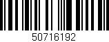 Código de barras (EAN, GTIN, SKU, ISBN): '50716192'