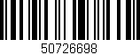 Código de barras (EAN, GTIN, SKU, ISBN): '50726698'