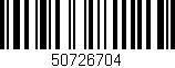 Código de barras (EAN, GTIN, SKU, ISBN): '50726704'
