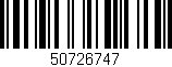 Código de barras (EAN, GTIN, SKU, ISBN): '50726747'
