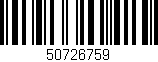 Código de barras (EAN, GTIN, SKU, ISBN): '50726759'