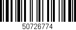Código de barras (EAN, GTIN, SKU, ISBN): '50726774'