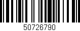 Código de barras (EAN, GTIN, SKU, ISBN): '50726790'