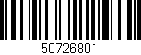 Código de barras (EAN, GTIN, SKU, ISBN): '50726801'