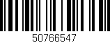 Código de barras (EAN, GTIN, SKU, ISBN): '50766547'