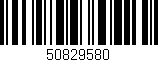 Código de barras (EAN, GTIN, SKU, ISBN): '50829580'