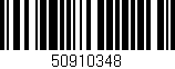 Código de barras (EAN, GTIN, SKU, ISBN): '50910348'