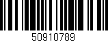 Código de barras (EAN, GTIN, SKU, ISBN): '50910789'