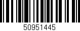 Código de barras (EAN, GTIN, SKU, ISBN): '50951445'