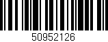 Código de barras (EAN, GTIN, SKU, ISBN): '50952126'