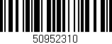 Código de barras (EAN, GTIN, SKU, ISBN): '50952310'