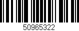 Código de barras (EAN, GTIN, SKU, ISBN): '50965322'