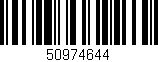 Código de barras (EAN, GTIN, SKU, ISBN): '50974644'