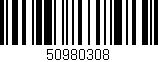 Código de barras (EAN, GTIN, SKU, ISBN): '50980308'