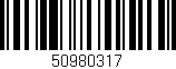 Código de barras (EAN, GTIN, SKU, ISBN): '50980317'