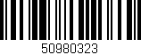 Código de barras (EAN, GTIN, SKU, ISBN): '50980323'
