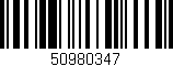Código de barras (EAN, GTIN, SKU, ISBN): '50980347'