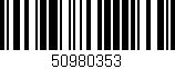 Código de barras (EAN, GTIN, SKU, ISBN): '50980353'