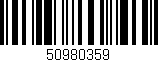 Código de barras (EAN, GTIN, SKU, ISBN): '50980359'