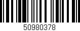 Código de barras (EAN, GTIN, SKU, ISBN): '50980378'