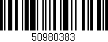 Código de barras (EAN, GTIN, SKU, ISBN): '50980383'