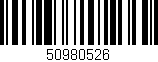 Código de barras (EAN, GTIN, SKU, ISBN): '50980526'