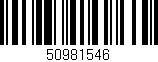 Código de barras (EAN, GTIN, SKU, ISBN): '50981546'