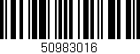 Código de barras (EAN, GTIN, SKU, ISBN): '50983016'