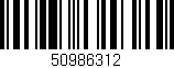 Código de barras (EAN, GTIN, SKU, ISBN): '50986312'