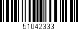 Código de barras (EAN, GTIN, SKU, ISBN): '51042333'