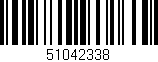 Código de barras (EAN, GTIN, SKU, ISBN): '51042338'