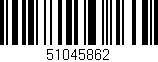 Código de barras (EAN, GTIN, SKU, ISBN): '51045862'