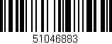 Código de barras (EAN, GTIN, SKU, ISBN): '51046883'