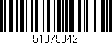 Código de barras (EAN, GTIN, SKU, ISBN): '51075042'