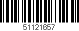 Código de barras (EAN, GTIN, SKU, ISBN): '51121657'